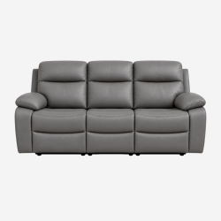 Recliner 3 Seater Crayon Leather - Helloilmare